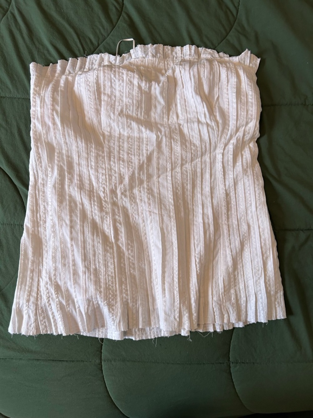 Pilcro White Textured Tube Top